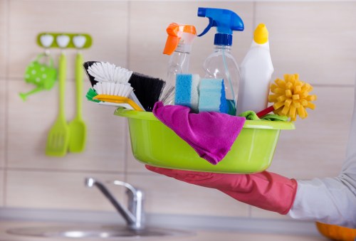 Careful spot cleaning and stain assessment in a Barnes property