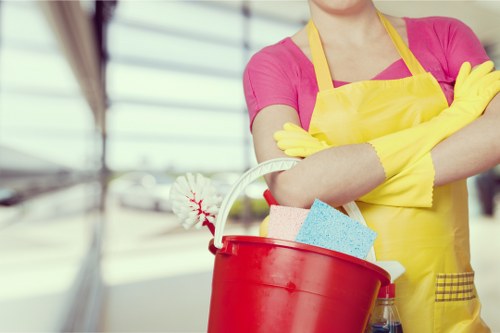 Professional house cleaning in a Barnes kitchen