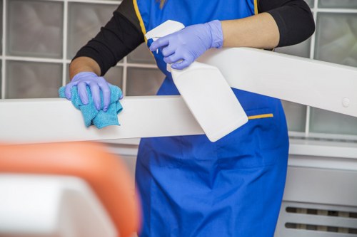 Regular cleaning of a Barnes commercial premises entrance and reception area
